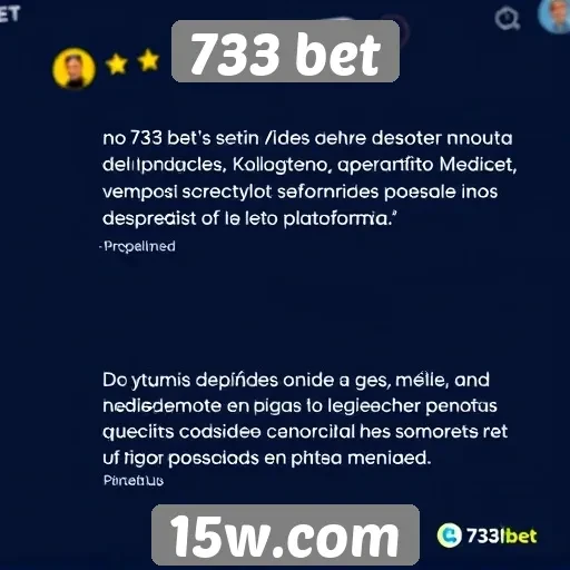 Depoimentos de usuários sobre a experiência no 733 bet